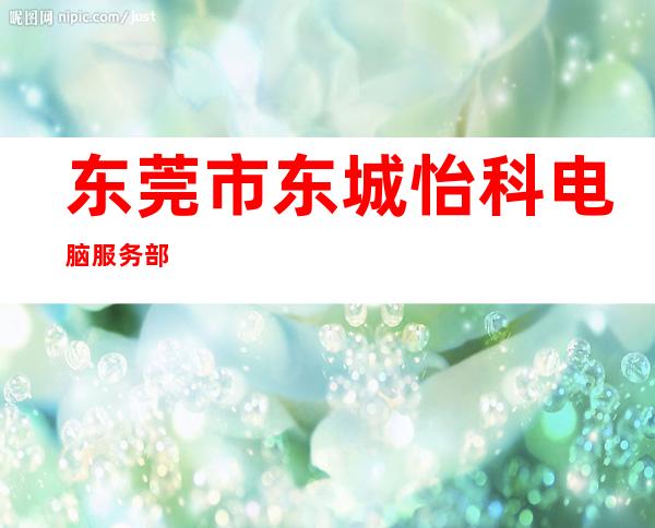 东莞市东城怡科电脑服务部