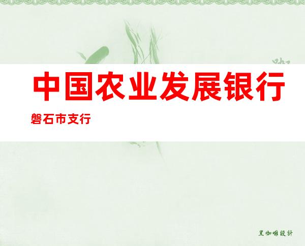 中国农业发展银行磐石市支行