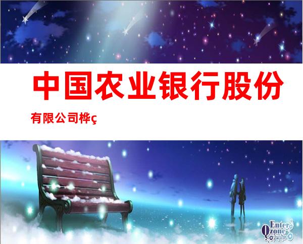 中国农业银行股份有限公司桦甸红石中心支行