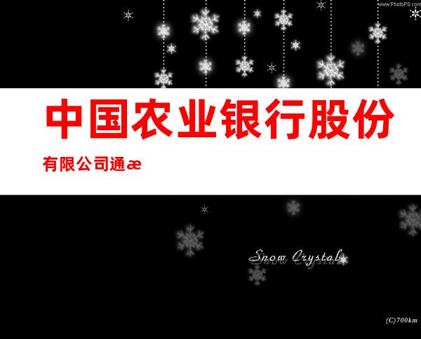 中国农业银行股份有限公司通榆建设路支行