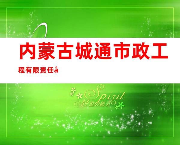 内蒙古城通市政工程有限责任公司