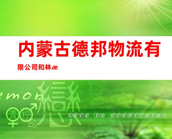 内蒙古德邦物流有限公司和林格尔县分公司