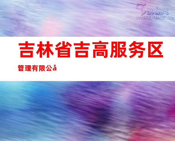 吉林省吉高服务区管理有限公司陶赖昭服务区西加油站
