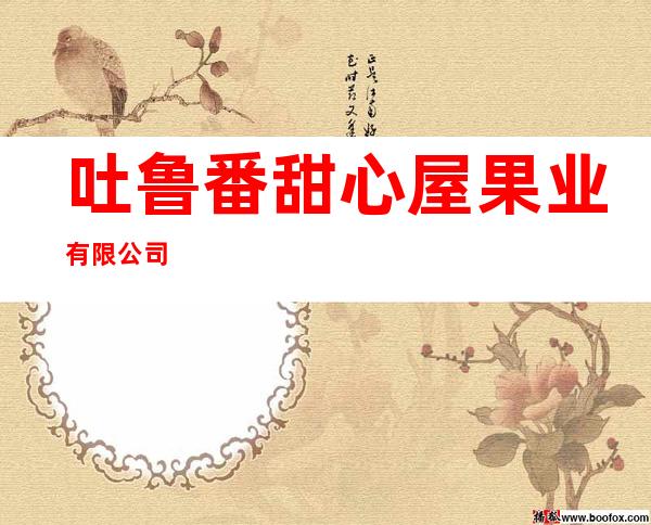 吐鲁番甜心屋果业有限公司