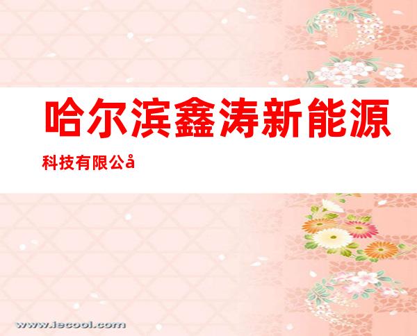 哈尔滨鑫涛新能源科技有限公司
