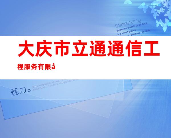 大庆市立通通信工程服务有限公司