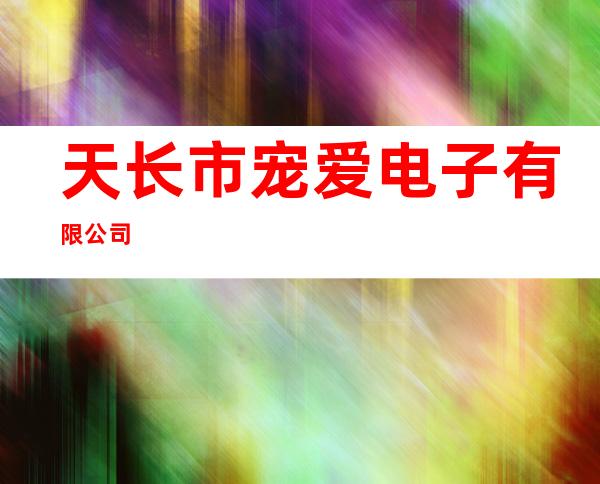 天长市宠爱电子有限公司