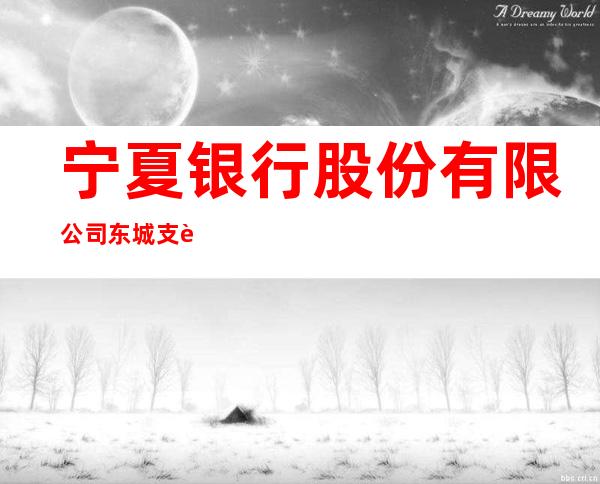 宁夏银行股份有限公司东城支行