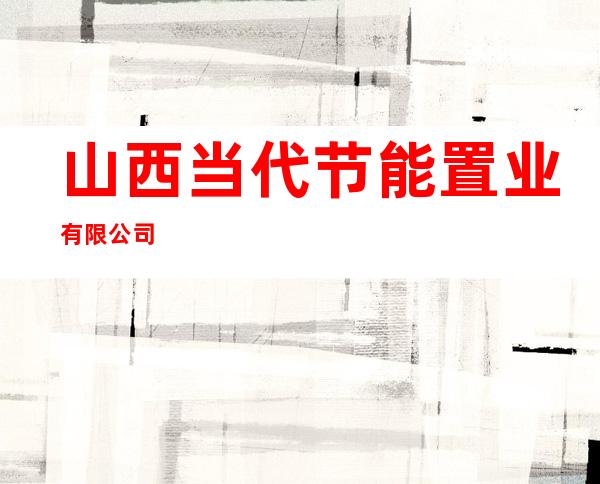 山西当代节能置业有限公司