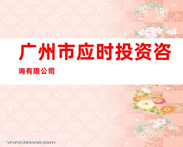 广州市应时投资咨询有限公司
