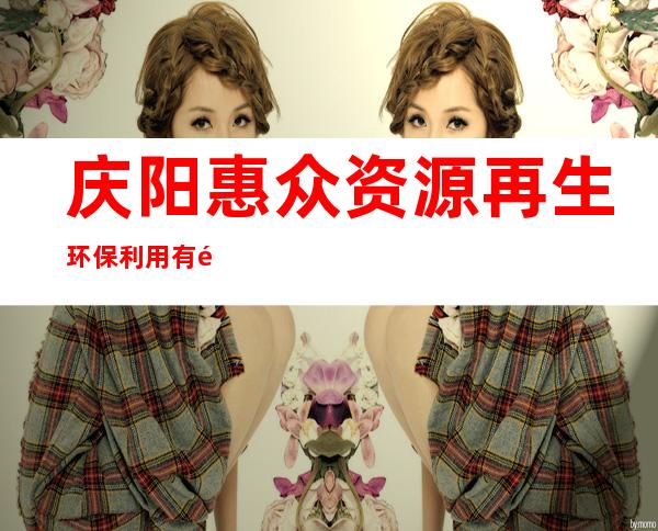 庆阳惠众资源再生环保利用有限公司