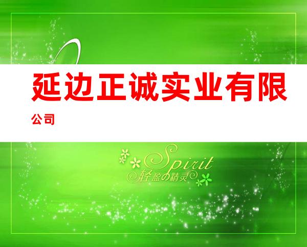 延边正诚实业有限公司