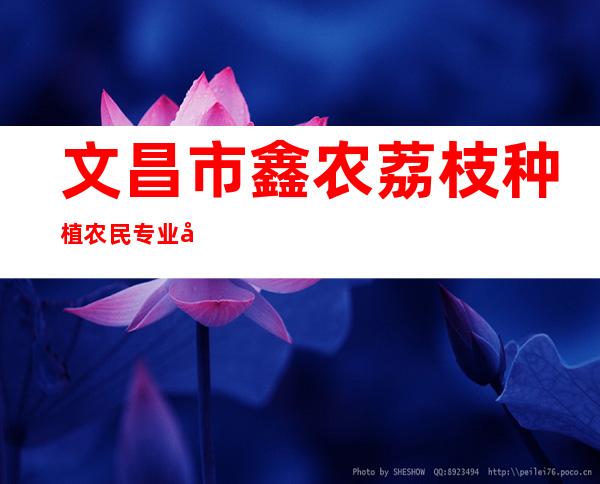 文昌市鑫农荔枝种植农民专业合作社