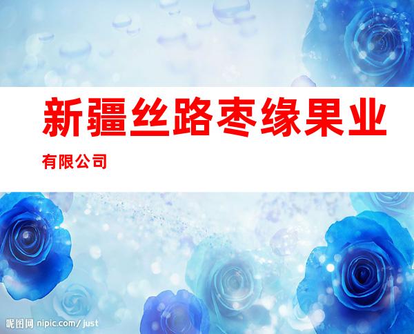 新疆丝路枣缘果业有限公司