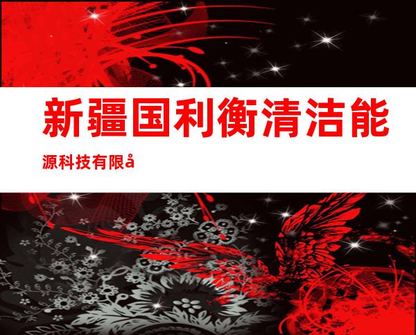 新疆国利衡清洁能源科技有限公司