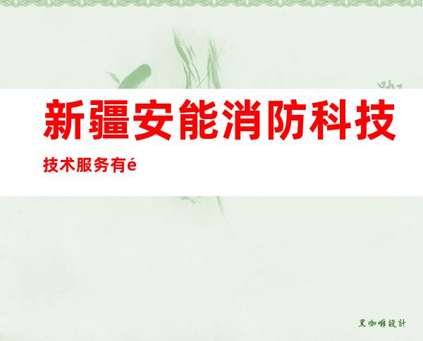 新疆安能消防科技技术服务有限公司