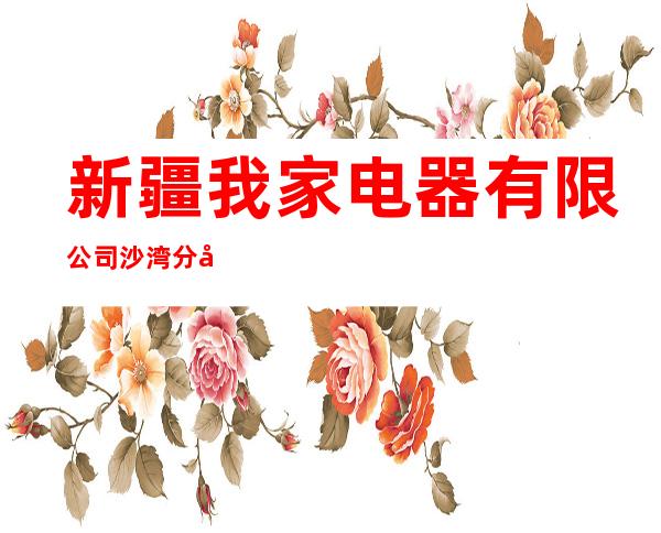 新疆我家电器有限公司沙湾分公司