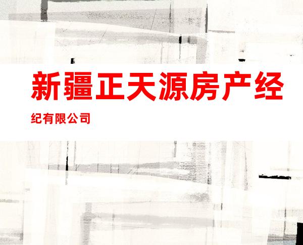 新疆正天源房产经纪有限公司