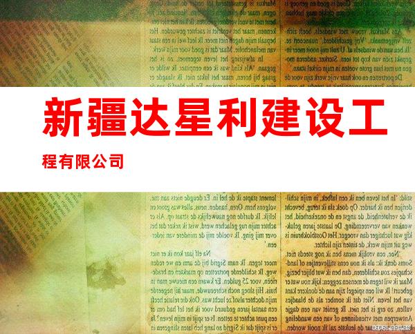 新疆达星利建设工程有限公司