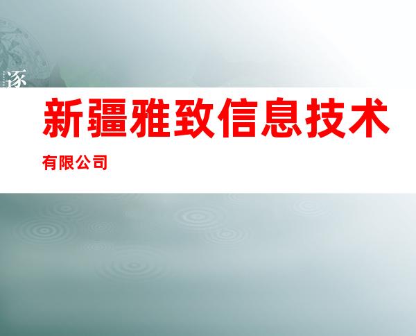 新疆雅致信息技术有限公司