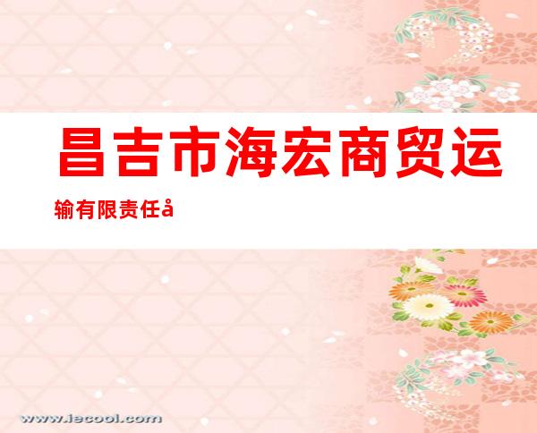 昌吉市海宏商贸运输有限责任公司