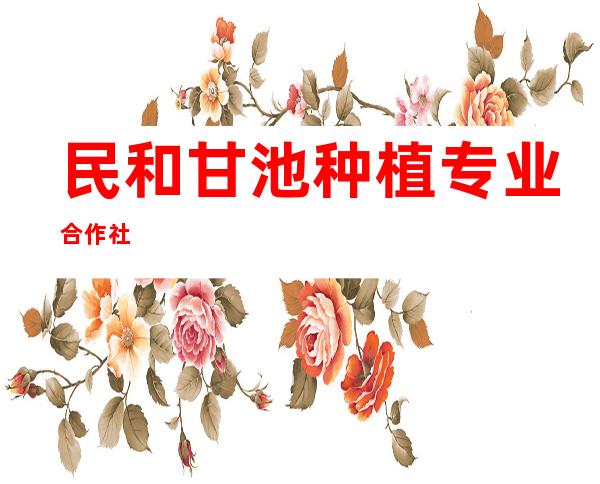 民和甘池种植专业合作社