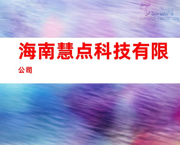 海南慧点科技有限公司
