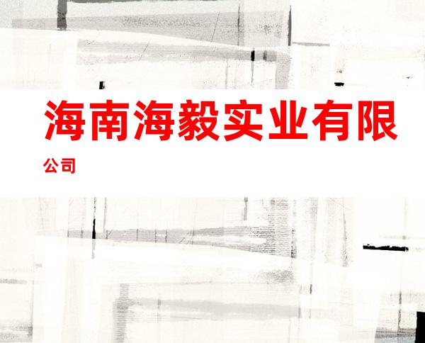 海南海毅实业有限公司