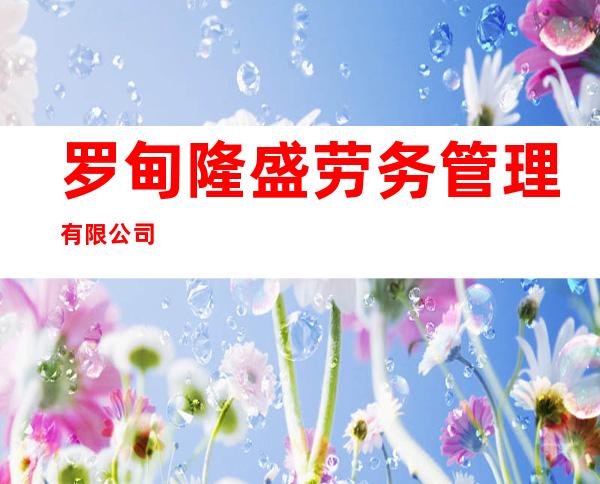 罗甸隆盛劳务管理有限公司