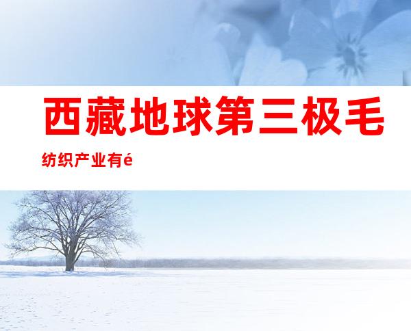 西藏地球第三极毛纺织产业有限公司
