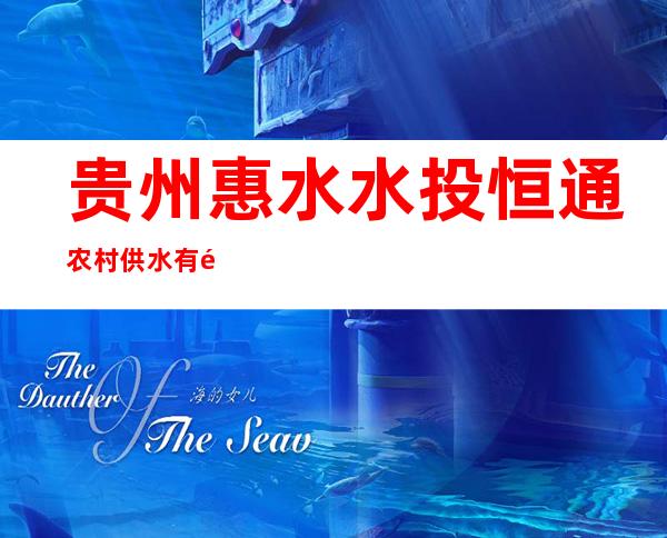 贵州惠水水投恒通农村供水有限责任公司