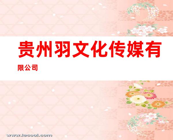 贵州羽文化传媒有限公司