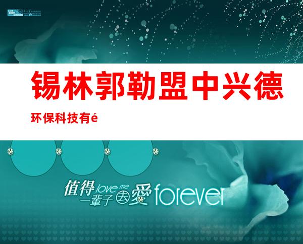 锡林郭勒盟中兴德环保科技有限公司